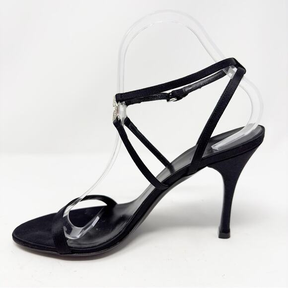 Gucci GG Strappy Crystal Sandals Heels - Picture 7 of 13